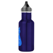 Niedlicher Blue Baby Boy Katzenmassgeschneiderte M Edelstahlflasche (Rechts)