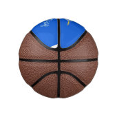 Niedlicher Blue Baby Boy Narwhal Gender Reveal Cus Mini Basketball (Rechts)