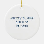 Niedlicher Blue Baby Dragon isst einen Cupcake Keramik Ornament (Hinten)