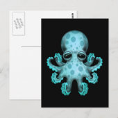 Niedlicher Blue Baby Octopus Postkarte (Vorne/Hinten)