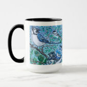 Niedlicher Blue Bird Kunstwerk Knochen China Tasse (Links)