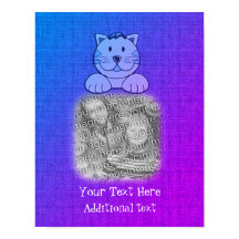 Niedlicher Blue Cat Frame erstellen Sie Ihr eigene