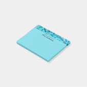 Niedlicher Blue Crayons Lehrer Von der Rezeption v Post-it Klebezettel (angewinkelt)