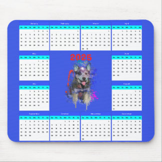 Niedlicher Blue Heeler-Hundkalender individuell an Mousepad