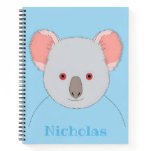 Niedlicher Blue Koala Bär Personalisiert