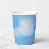 Niedlicher Blue Sky Kindergeburtstag Paper Cup Pappbecher (Rückseite)
