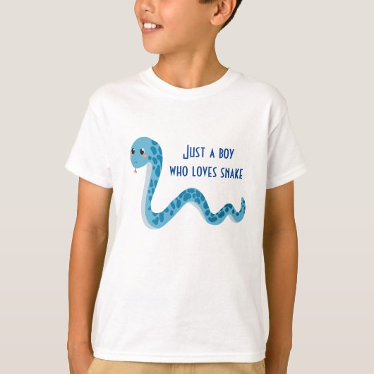 Niedlicher Blue Snake T - Shirt für Kinder (Vorderseite)