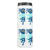 Niedlicher Blue Spider Halloween Clip Art Graphic Thermosbecher (Rückseite)