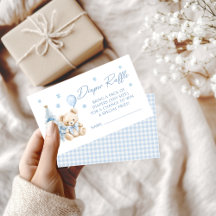 Niedlicher Blue Winter Teddy Bear Baby Boy Diaper 