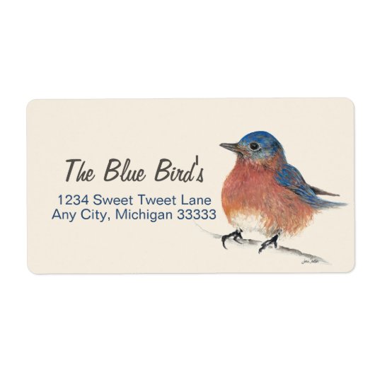 Niedlicher Bluebird-Farbstift Kunst (Vorne)