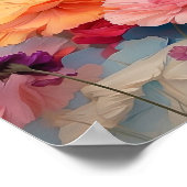 Niedlicher blühender stehender Beagle Welpe herunt Poster (Ecke)