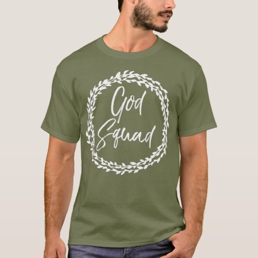 Niedlicher Blume-Circle Christlich für T-Shirt (Vorderseite)