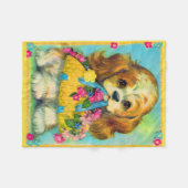 niedlicher Blume Fleecedecke (Vorderseite (Horizontal))