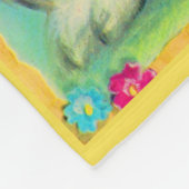 niedlicher Blume Fleecedecke (Ecke)