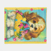 niedlicher Blume Fleecedecke (Vorderseite (Horizontal))