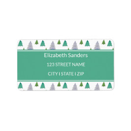 Niedlicher Blumenbaum Adressaufkleber