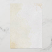 Niedlicher Blumenbogen Foto Hochzeit Sichern Sie d Folieneinladung (Rückseite)