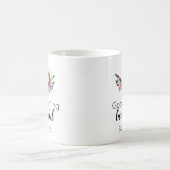 Niedlicher Blumenfox Guten Morgen schön Kaffeetasse (Mittel)
