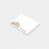 Niedlicher Blumenfox Sweet & Girly Post-it Notes Klebezettel (angewinkelt)