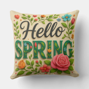 Niedlicher Blumenfrühling Kissen