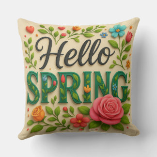 Niedlicher Blumenfrühling Kissen