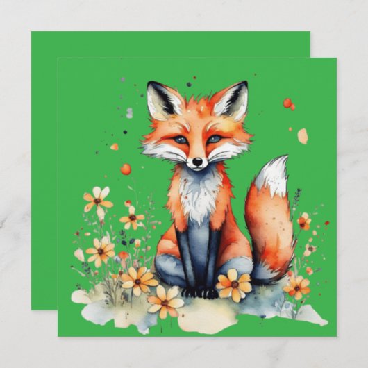 Niedlicher Blumenfuchs (Vorne/Hinten)