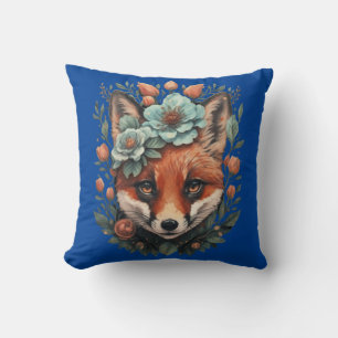 Niedlicher Blumenfuchs Kissen