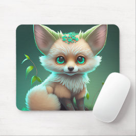 Niedlicher Blumenfuchs-Mauspad Mousepad
