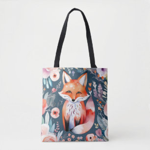 Niedlicher Blumenfuchs Tasche