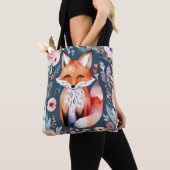 Niedlicher Blumenfuchs Tasche (Von Nahem)
