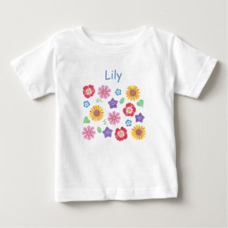 Niedlicher Blumengarten Soft Colors Baby T - Shirt
