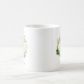 niedlicher, blumengeschmückter Lehrer Kaffeetasse (Mittel)