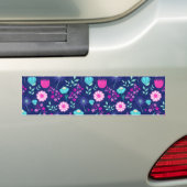 Niedlicher Blumenhintergrund Autoaufkleber (Auf Auto)