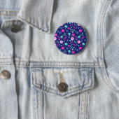 Niedlicher Blumenhintergrund Button (Beispiel)