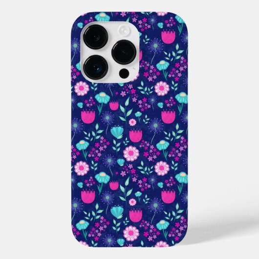 Niedlicher Blumenhintergrund Case-Mate iPhone Hülle (Rückseite)
