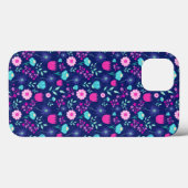 Niedlicher Blumenhintergrund Case-Mate iPhone Hülle (Rückseite (Horizontal))