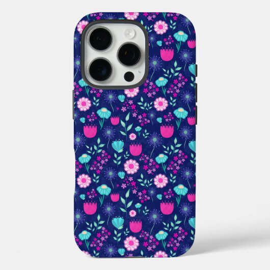 Niedlicher Blumenhintergrund Case-Mate iPhone Hülle (Rückseite)