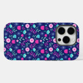 Niedlicher Blumenhintergrund Case-Mate iPhone Hülle (Rückseite (Horizontal))