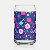 Niedlicher Blumenhintergrund Dosenglas (Links)