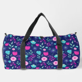 Niedlicher Blumenhintergrund Duffle Bag (Rückseite)