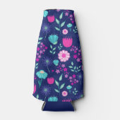 Niedlicher Blumenhintergrund Flaschenkühler (Vorderseite)