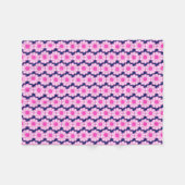 Niedlicher Blumenhintergrund Fleecedecke (Vorderseite (Horizontal))