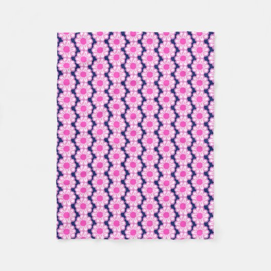 Niedlicher Blumenhintergrund Fleecedecke (Vorderseite)