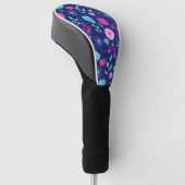 Niedlicher Blumenhintergrund Golf Headcover (angewinkelt)