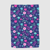 Niedlicher Blumenhintergrund Golfhandtuch (Vorderseite)