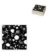 Niedlicher Blumenhintergrund Gummistempel (Stempel)