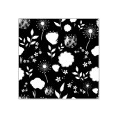 Niedlicher Blumenhintergrund Gummistempel (Prägung)