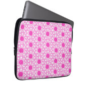 Niedlicher Blumenhintergrund Laptopschutzhülle (Vorne Rechts)