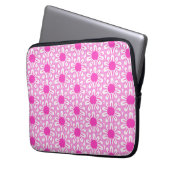Niedlicher Blumenhintergrund Laptopschutzhülle (Vorderseite Links)