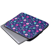 Niedlicher Blumenhintergrund Laptopschutzhülle (Vorne Knopf)